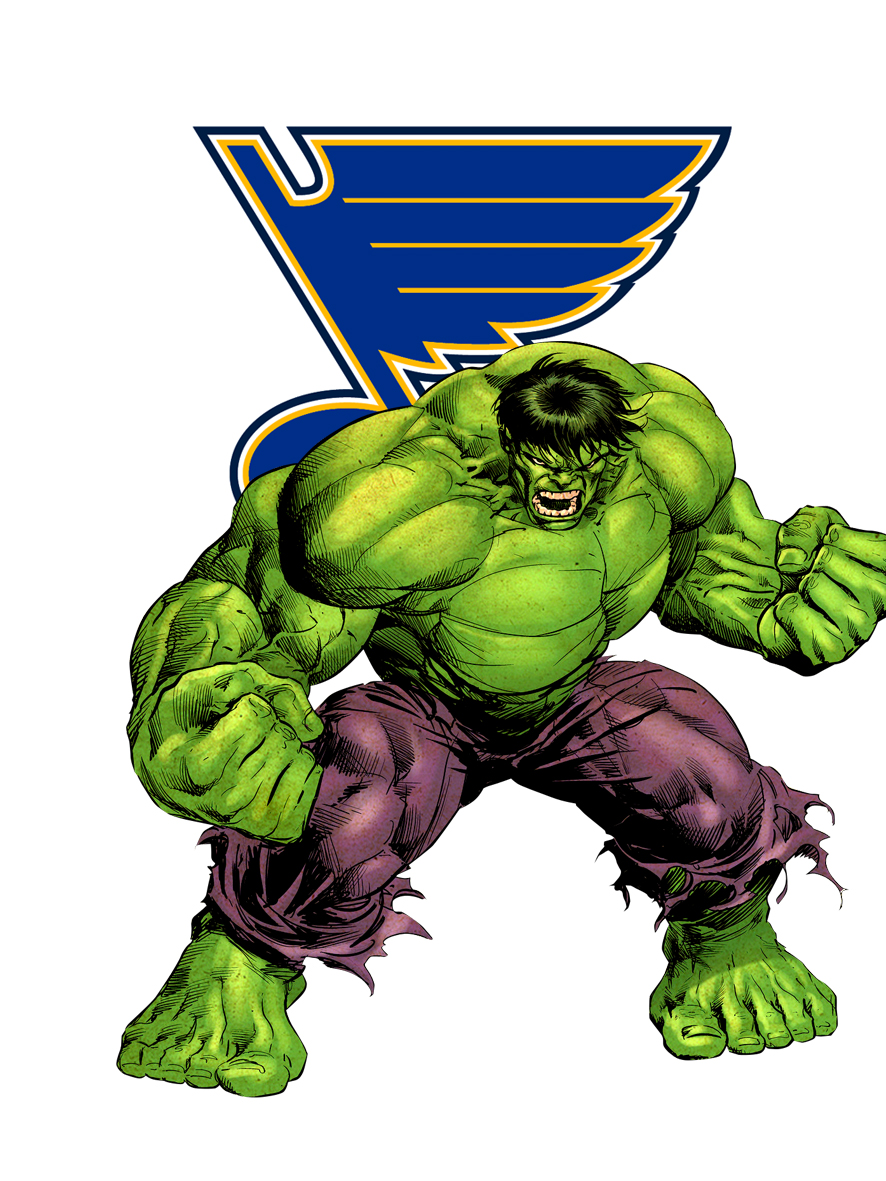 St. Louis Blues Hulk Logo vinyl decal